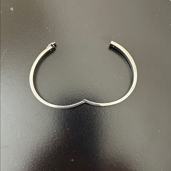 Tory Burch Silver with Yellow Floral Kira Enamel 7mm Bracelet NWT Style 149741 - Picture 10 of 17